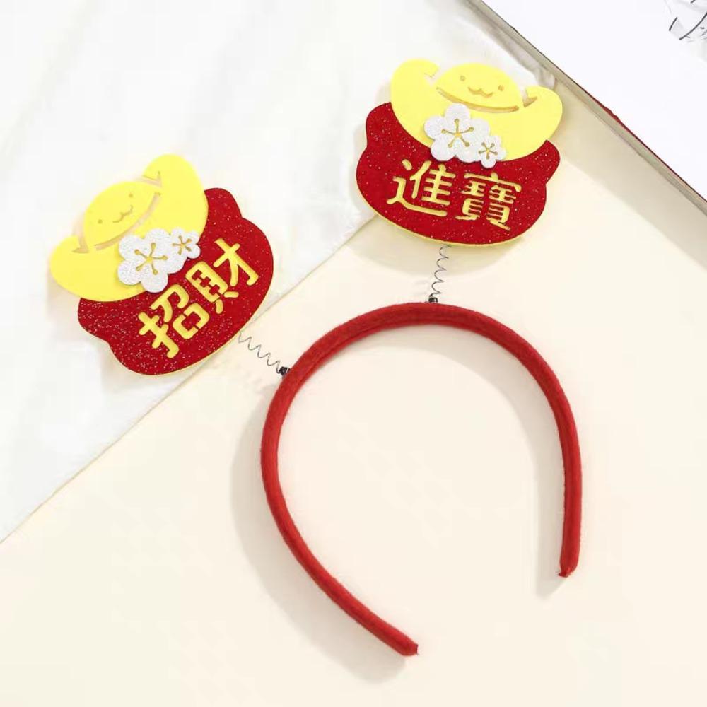 Adults Kids New Year Hair Hoop Felt Snake Hairband Cute 2025 Headband  Prom Props