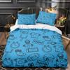 Kids Graffiti Pattern Duvet Cover Hip Hop Style Comforter Cover Science Bedding Set Full Queen King 2/3pcs Polyester Quilt Cover