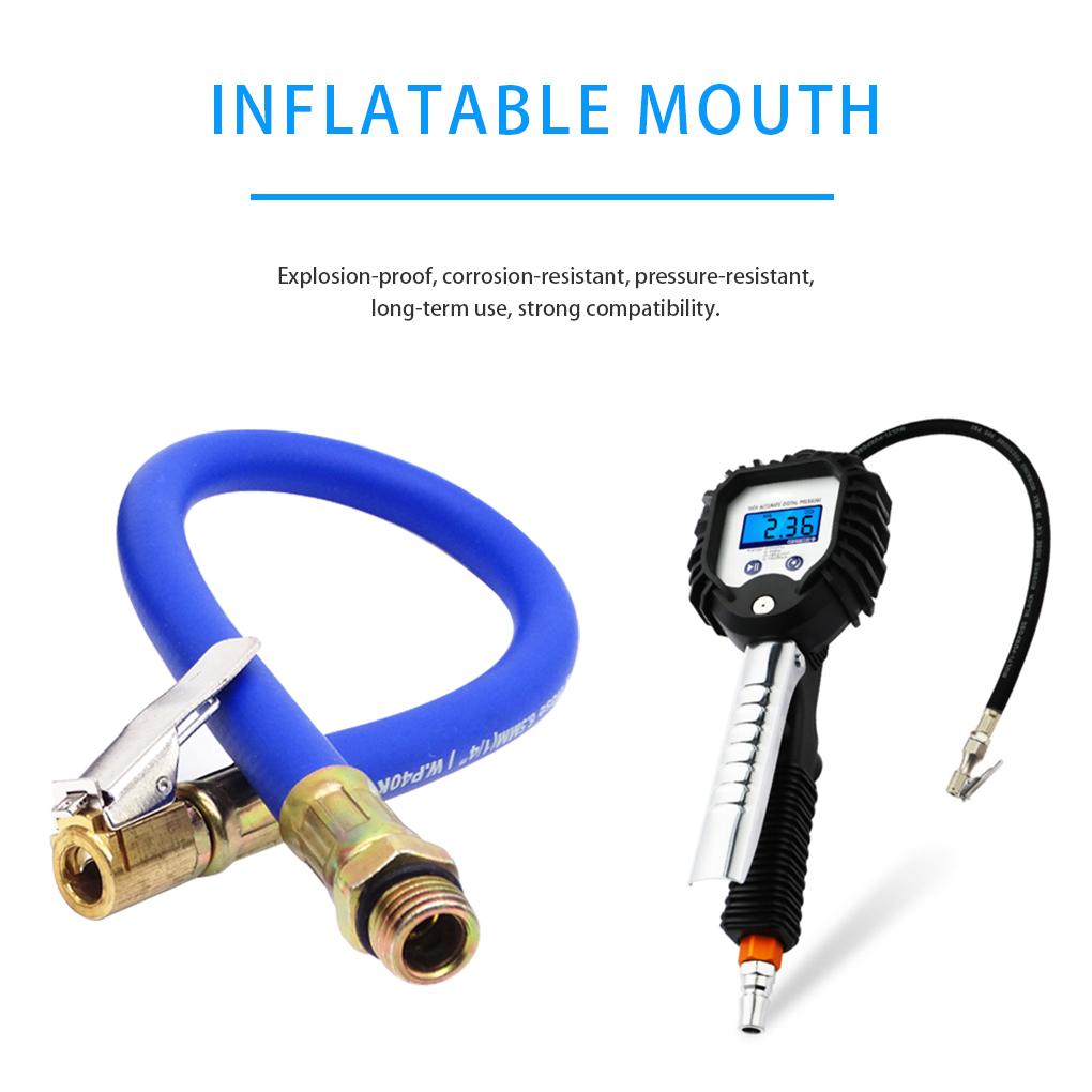 Car Tire Air Inflator Hose Inflatable Pump Extension Tube Adapter Twist Tyre Air Connection Locking Air Chuck Bike Motorcycle