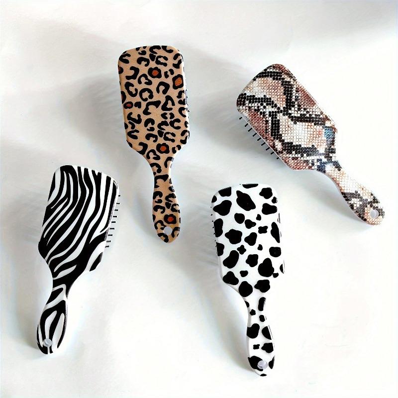 Small Size Comb! Animal Pattern Cow Print Leopard Print Zebra Print Snake Print Fashionable Hair Styling Smooth Hair Air Cushion Comb