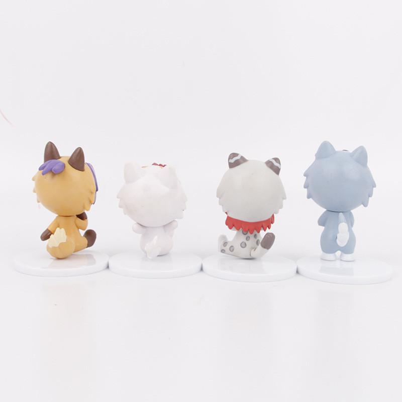 Blue Action Lock Figure Cartoon Model Toy Decoration Doll Children Ornament Gift