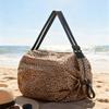 Handbag Foldable Reusable Shopping Bag with Strap Shoulder or Hand Carry Washable Nylon Tote Bag for Grocery Travel Outdoor Use
