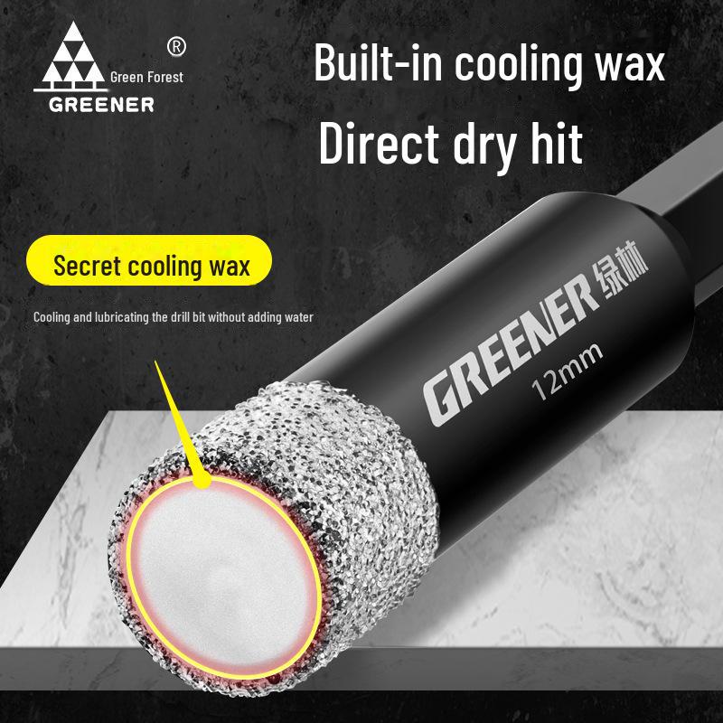 Green Forest Tile Drill Bit for Glass, Marble, and Ceramic