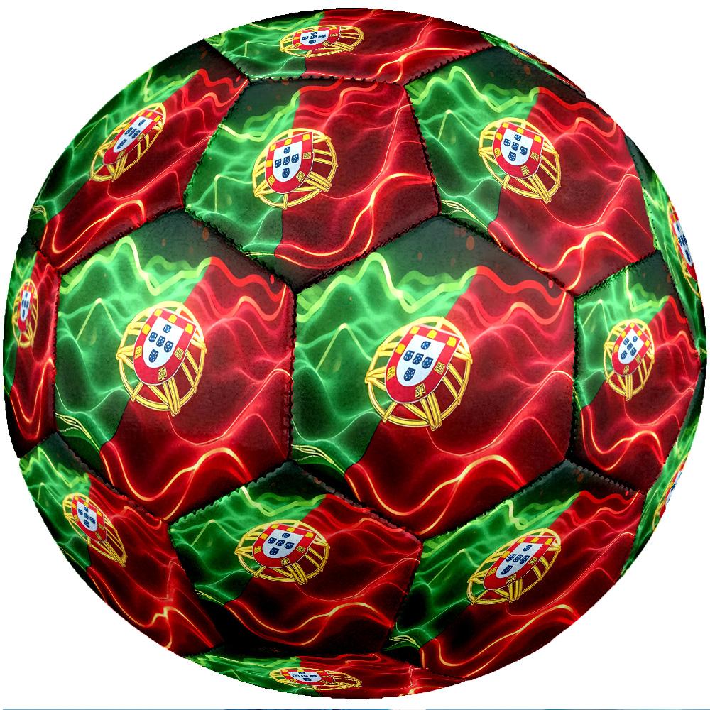 Portugal national football team Theme soccer ball Size 5 Soccer Ball Soft Touch Professional Training Football for Outdoor Sports