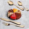 Set of 24 Pieces Gold Cutlery Set with Beautiful Packing
