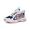Anta Dziecięce wygodne sportowe buty casual ze skrzydełkami motyla, antypoślizgowe, amortyzujące wstrząsy, odporne na ścieranie, buty casual dla dzieci, niebiesko-białe 322228803-2