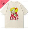 Kawaii Candy Tshirt Print Streetwear Harajuku Cartoon Fashion Shoujo Girl Style Clothes Short Sleeve Casual Female Graphic Tees