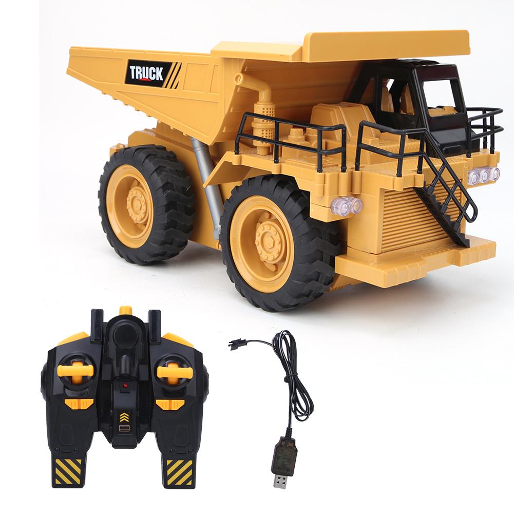 1 20 6 Channel Remote Control Simulation Engineering Car Model Kid Truck Gift