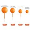 20 Pcs Ball Cake Topper Decorations Mini Balloons Cake Topper Sticks Orange Balls for Wedding Birthday Aniversary Cake Decoratio