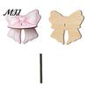 Pink Decorative Wall Shelves Cute Bow Wooden Shelf, Shaped Display Rack, Mount Mounted Bedside Shelf Storage for Bedroom Vanity Room, Small Plants Tie