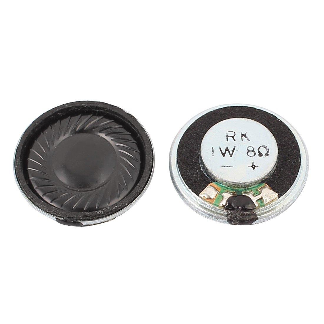 uxcell Magnetic Mini 8OHM 23mm Speaker, Built-in Speaker, Ultra-thin, 1W, Diameter, 2-Pack