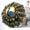 1 Stück Pfauenfeder Mandala Automatisches Öffnen, Stabiler Eisenrahmen, Kompaktes FaltDesign, Ganzjahres-Tragbarer Regenschirm für Damen & Herren, Outdoor