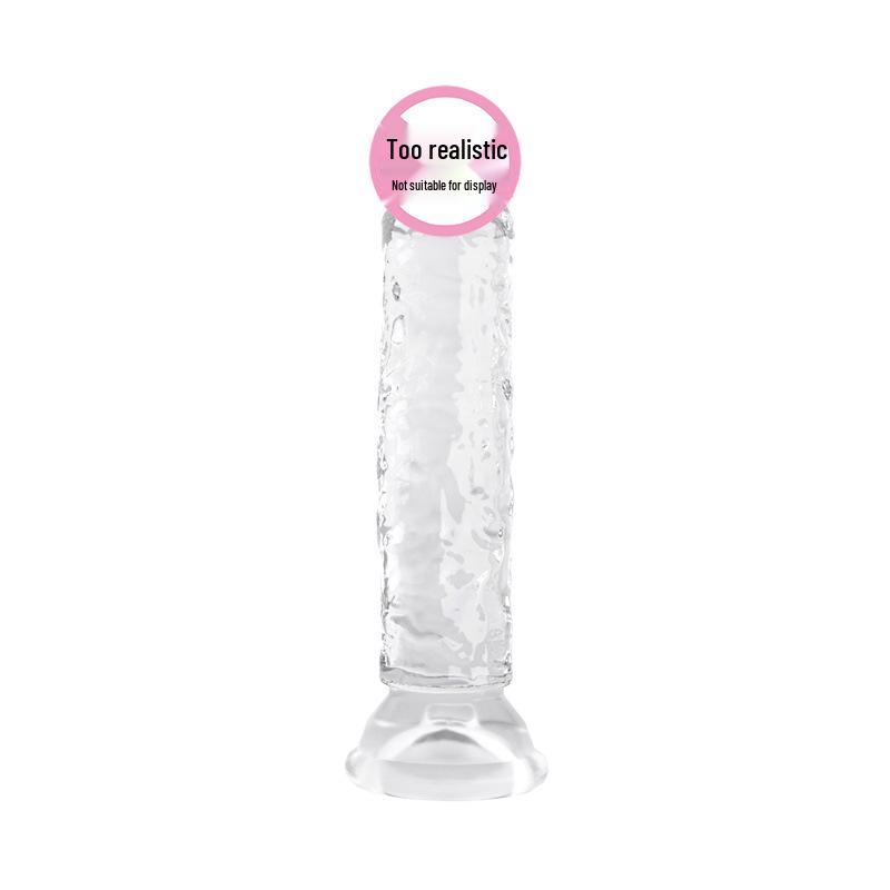 Jiuai Crystal Dildo: Transparent Adult Toy for Women