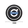 2Pcs Car Silicone Coaster Anti-Slip Water Cup Drink Mat Interior Decoration For Volvo XC90 V90 V60 XC60 V40 EC40 EX40 Keychain