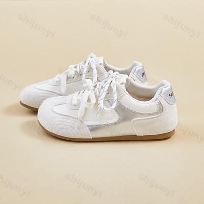 Damen Freizeit Sneaker 2026 Frühling Neue Mode Niedrige Schnürschuhe Höhe Erhöhend Flache Schuhe Outdoor Trendig Vielseitig Sportliche Flats