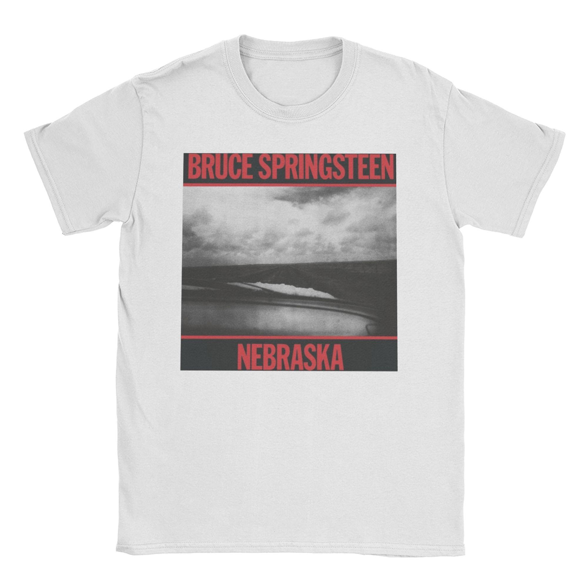 

Bruce Springsteens T Shirt Men Pure Cotton Leisure T-Shirt O Neck Nebraska Tee Shirt Short Sleeve Clothing Printing M