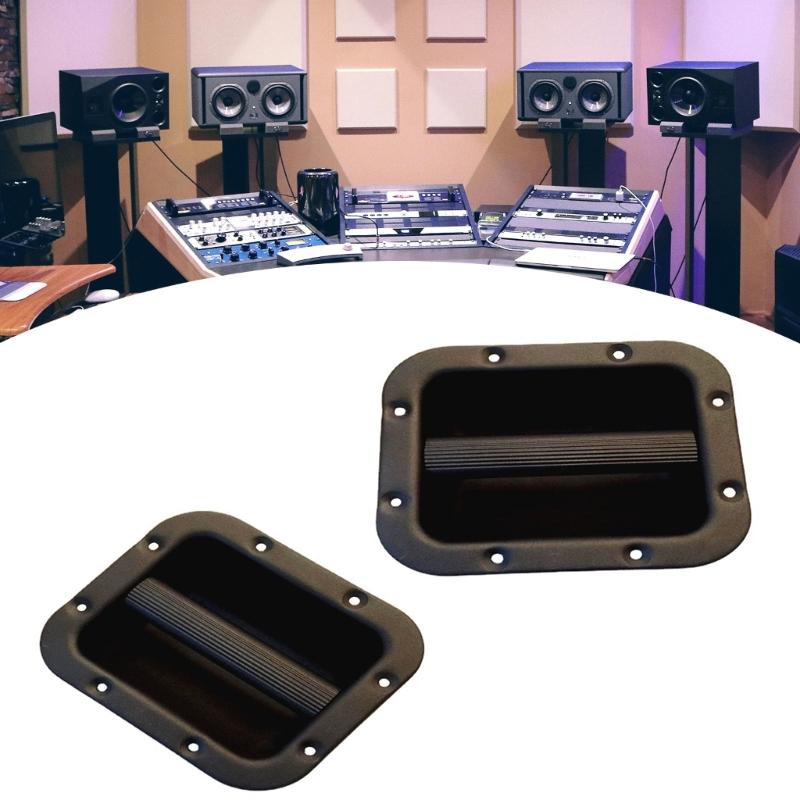 2Pcs Speaker Handle Subwoofer Amplifier Speaker Cabinet Handle Metal Handle Sound Accessory Recessed Speaker Handle