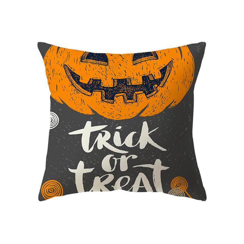 Pumpkin Halloween Theme Pillow Cover Sofa Cushion  Holiday Gift Party Decoration Home Decor