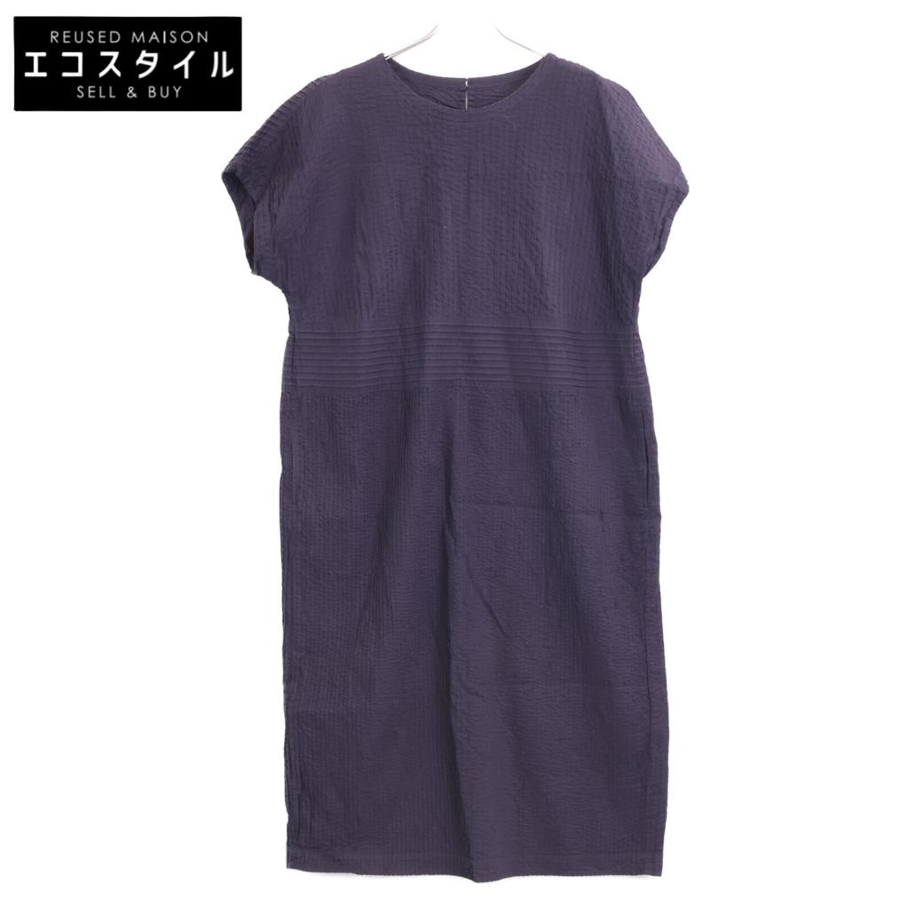 YACCOMARICARD 1061568-23 Cotton Pintuck Switch dress N purpleUsed