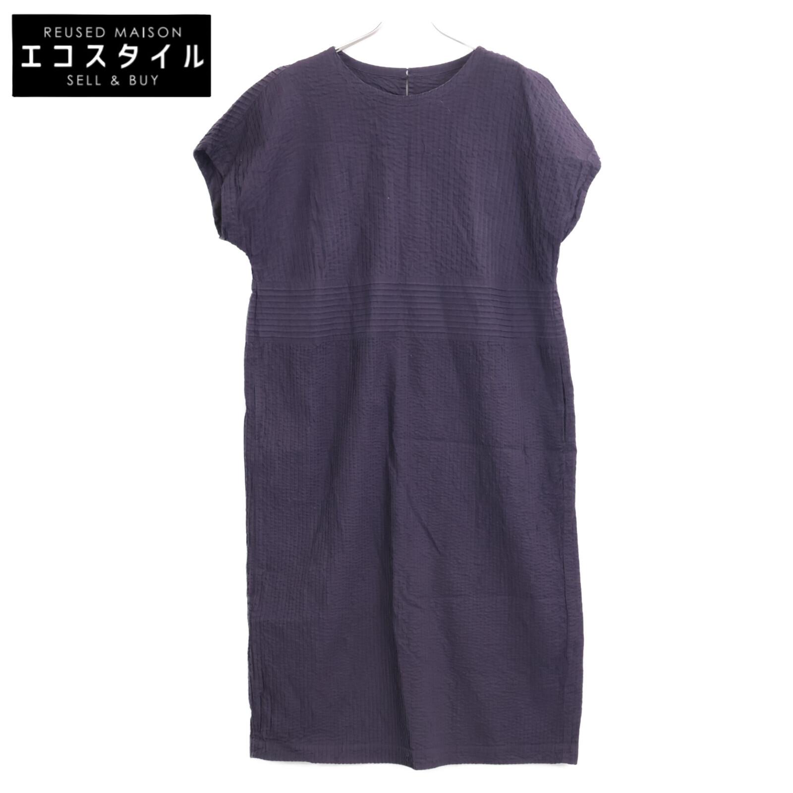 

YACCOMARICARD 1061568-23 Cotton Pintuck Switch dress N purpleUsed