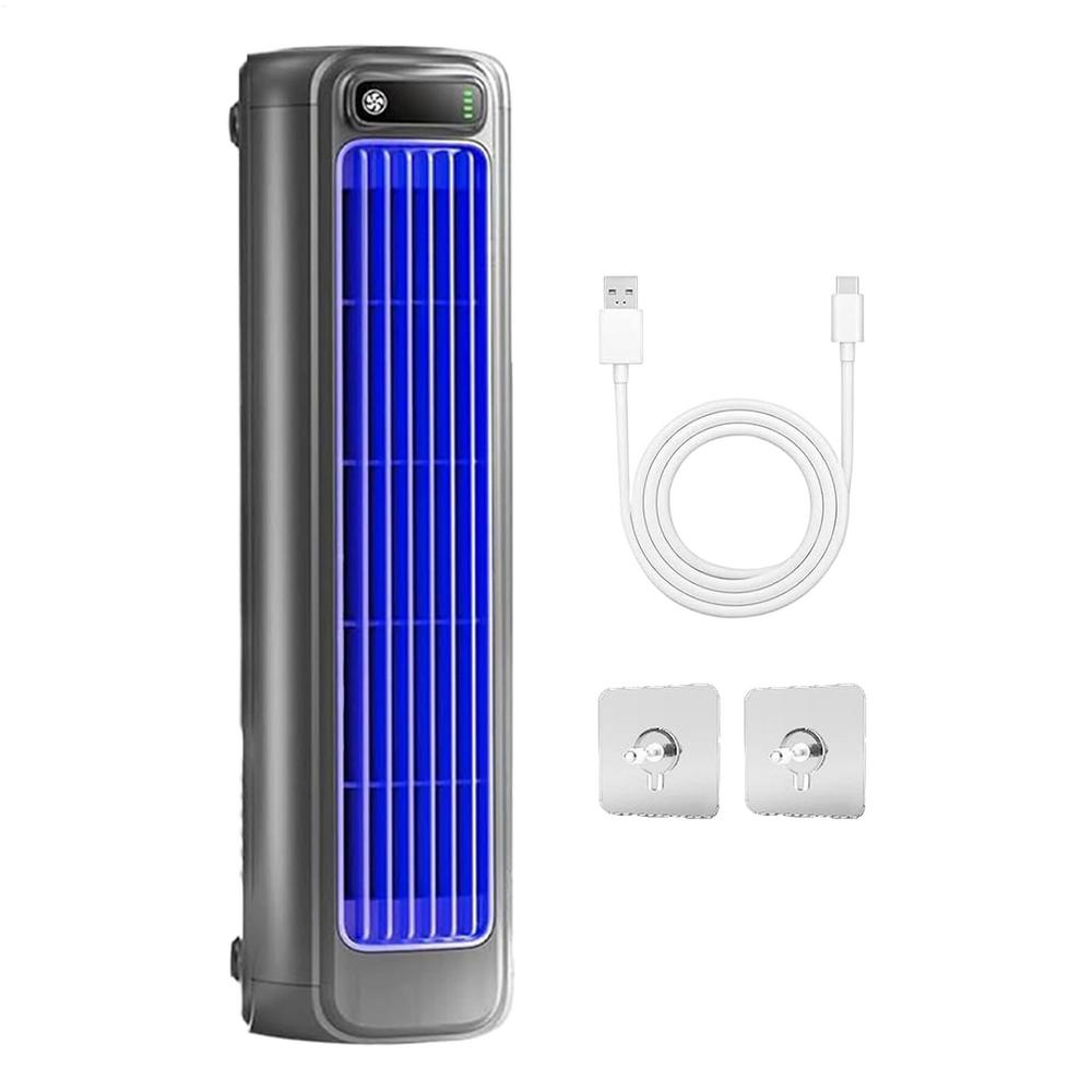 USB Charging Quiet Tower Fan 3 Speed Levels Silent Air Cooler Mobile Air Conditioning Wall-mounted Cooling Fans for Kitchen Desk
