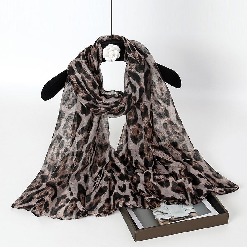 Women Brand Viscose Scarf Big Petal Floral Voile Hijab Shawls and Wraps Female Foulards Luxury Designer