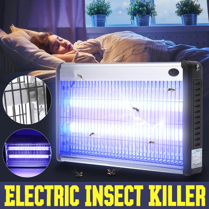 

Электрический уничтожитель насекомых LED UV-A Электроника Отпугиватель комаров Вредитель Муха Жук Ловец Ловушки Лампа для борьбы с вредителями дома 20/30/40 Вт 20W