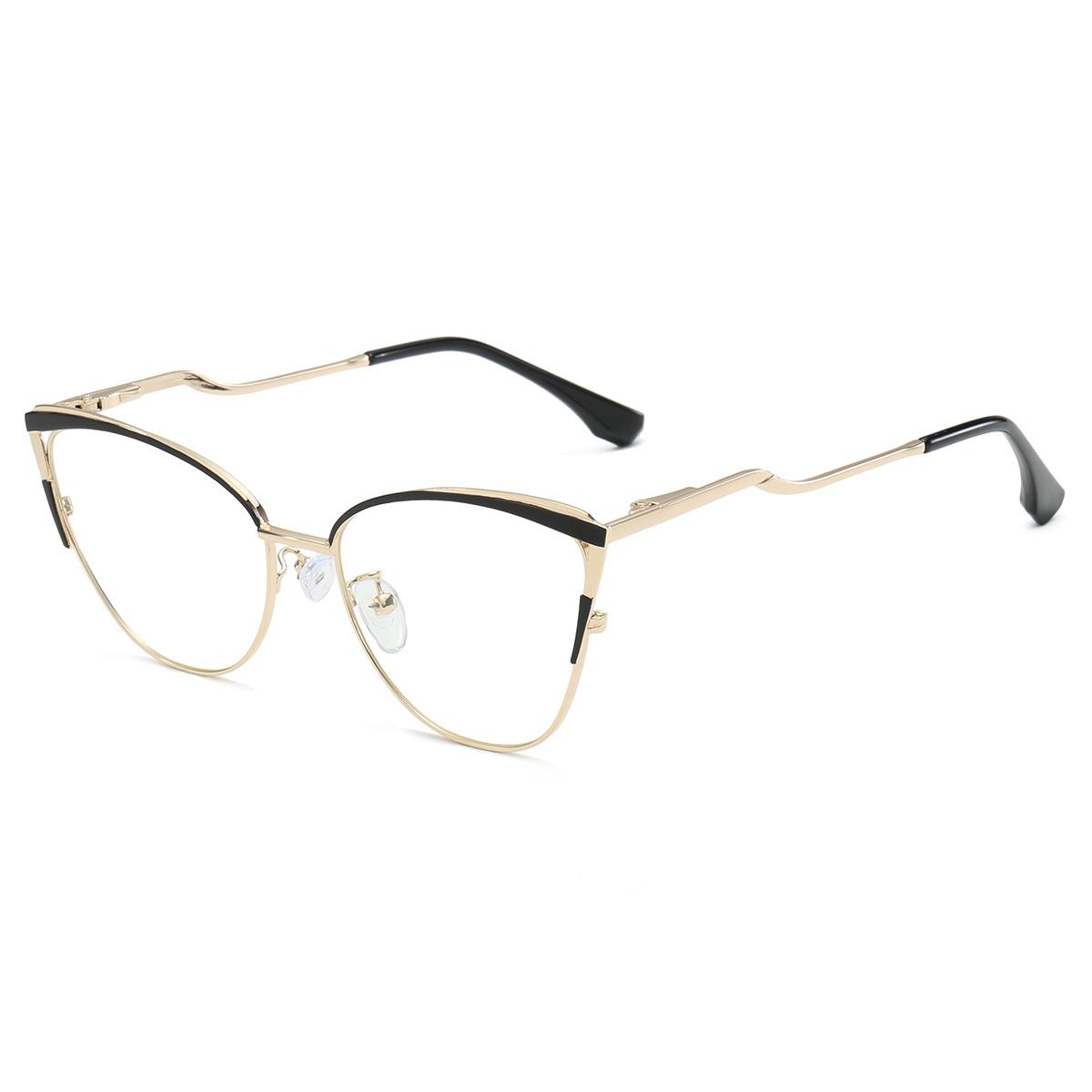 

New Alloy Cat Eye Small Purple Frame Myopia Photochromic Anti Blue Ray Men Sunglasses Presbyopic Hyperopia Prescription Glasses Single Version&1.56&None