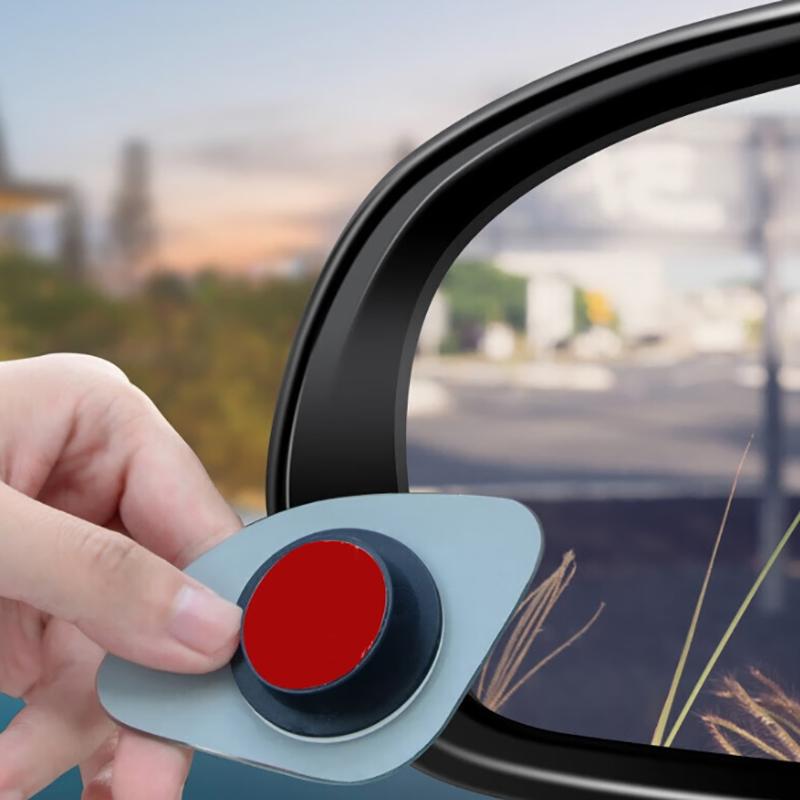 2Pcs Car Rearview Mirror 360 ° Adjustable Wide-Angle Reversing Assist Blind Spot Mirror Novice Parking Observation Practical Car