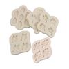 5Pcs Small Freshes Fondant Silicone Mold Ginkgos Bilobas Leaf Four-leaf Clover and Chocolate Decorative Cake Mold