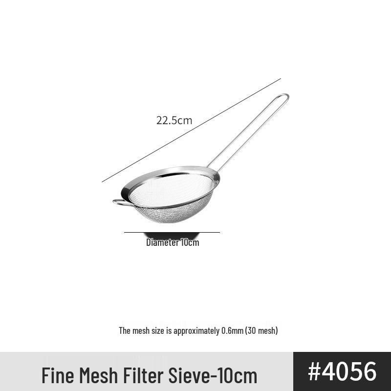 Stainless Steel Triangular Cocktail Strainer Ladle Conical Mesh Sieve.