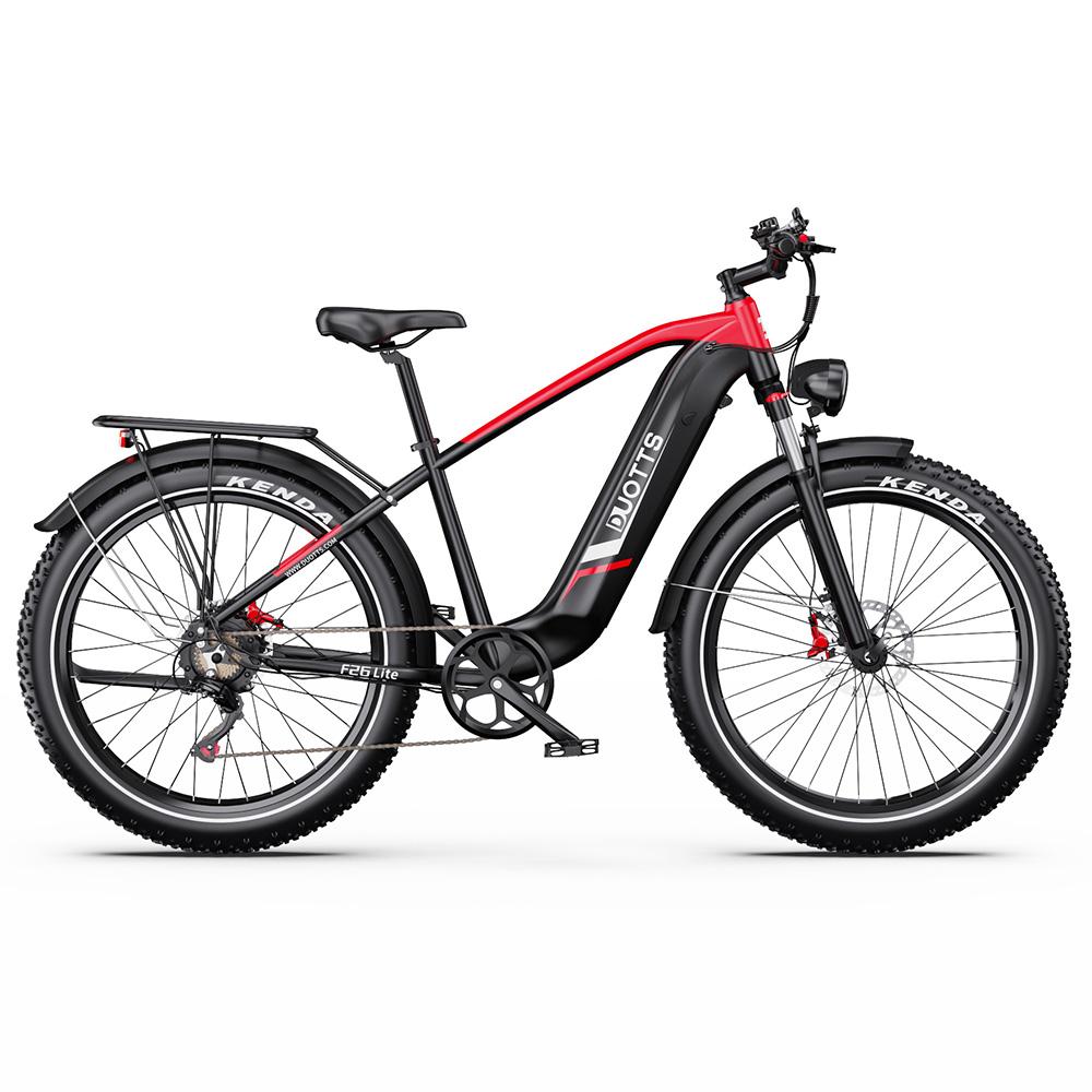 Elektrische Fiets Duotts F26 Lite 26" Dikke Banden 750W Motor Volwassen Elektrische Fiets 48V 18AH Dubbele Schijfremmen Maximale Belasting 150Kg