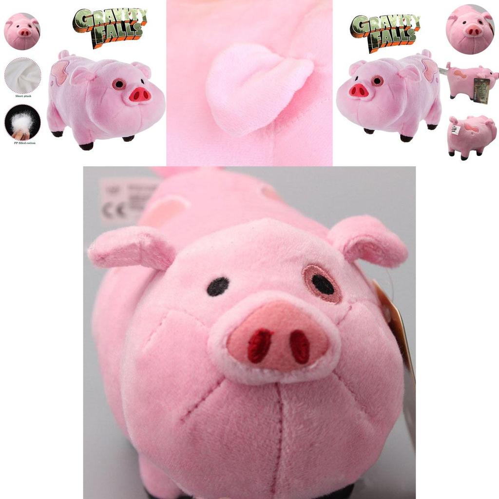 Gravity Falls Waddles Piggy Plush Toy Stuffed Animal Doll Kids Xmas Gift Decors