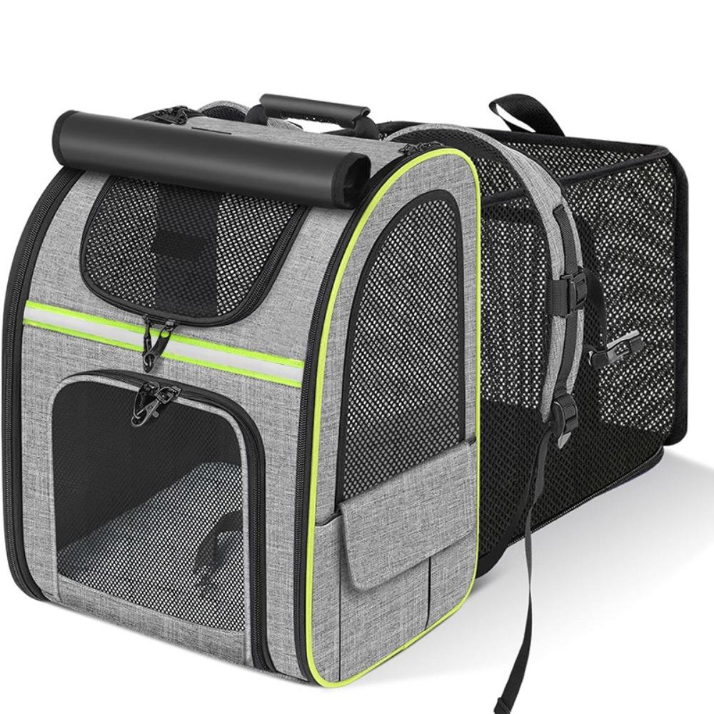 Large Capacity Pet Carrier Backpack Breathable Pet Travel Bag Expandable Cat Bag  Pet Supplies