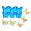 Crystal Epoxy Mold Earrings Tag Jewelry Mold Hanging Pendant Decoration for Butterfly Irregular  Silicone Mold