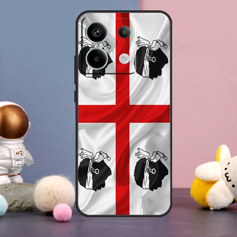 Flag of Sardinia Case For Xiaomi Redmi Note 9 10 11 12 13 Pro Plus 12S 11S 10S 9S Remdi 12 13 C 9C 10C Cover