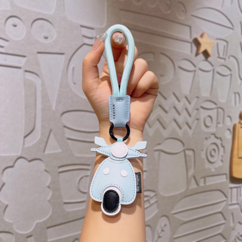Leather Car Figurine Pendant Student Bag Charming Birthday Exquisite Little Gift Bag Charm