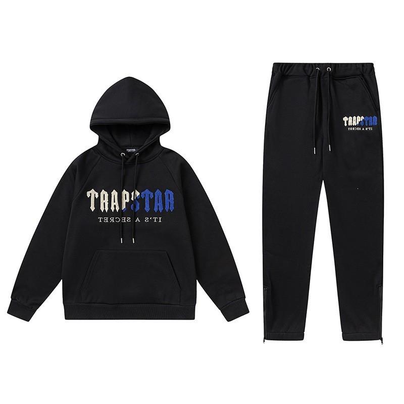 Mens Oversized Hooded Sweatshirt Jogger Set With Embroidered Letter Streetwear Casual Outfit