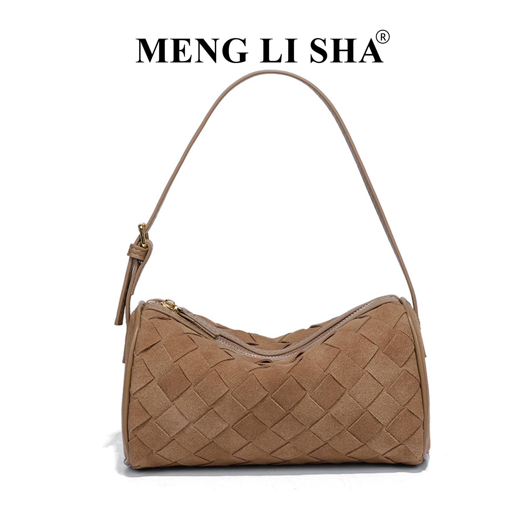 

Autumn/Winter Frosted Hand-Woven Shoulder Bag - Versatile Baguette Handbag