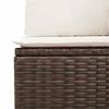 VidaXL Garden Lounge Set with Cushions 9 Pcs, Patio Sofas, Furniture Set, Outdoor Terrace Furniture, Brown 3219413