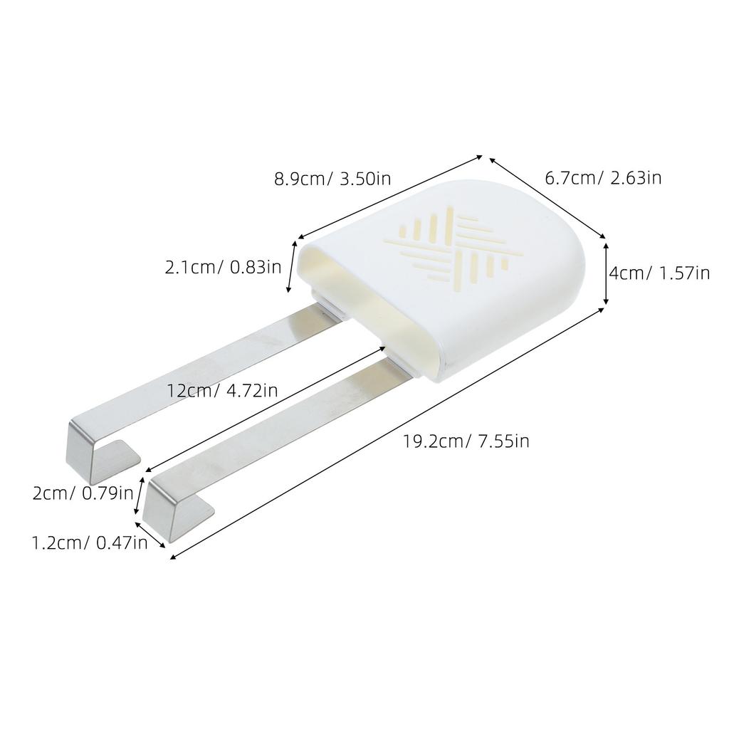 Toilet Tank Tablet Holder Hook - Plastic Hanging Cleaner Caddy Bracket Ensures Stable Suspension Even Dissolving No Interference