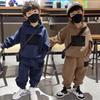 Baby Padded Thickened Set Boys Warm Casual Sweater Suit Autumn Winter Children's Fashion Sports Comfortable Two-Piece 2-6Y