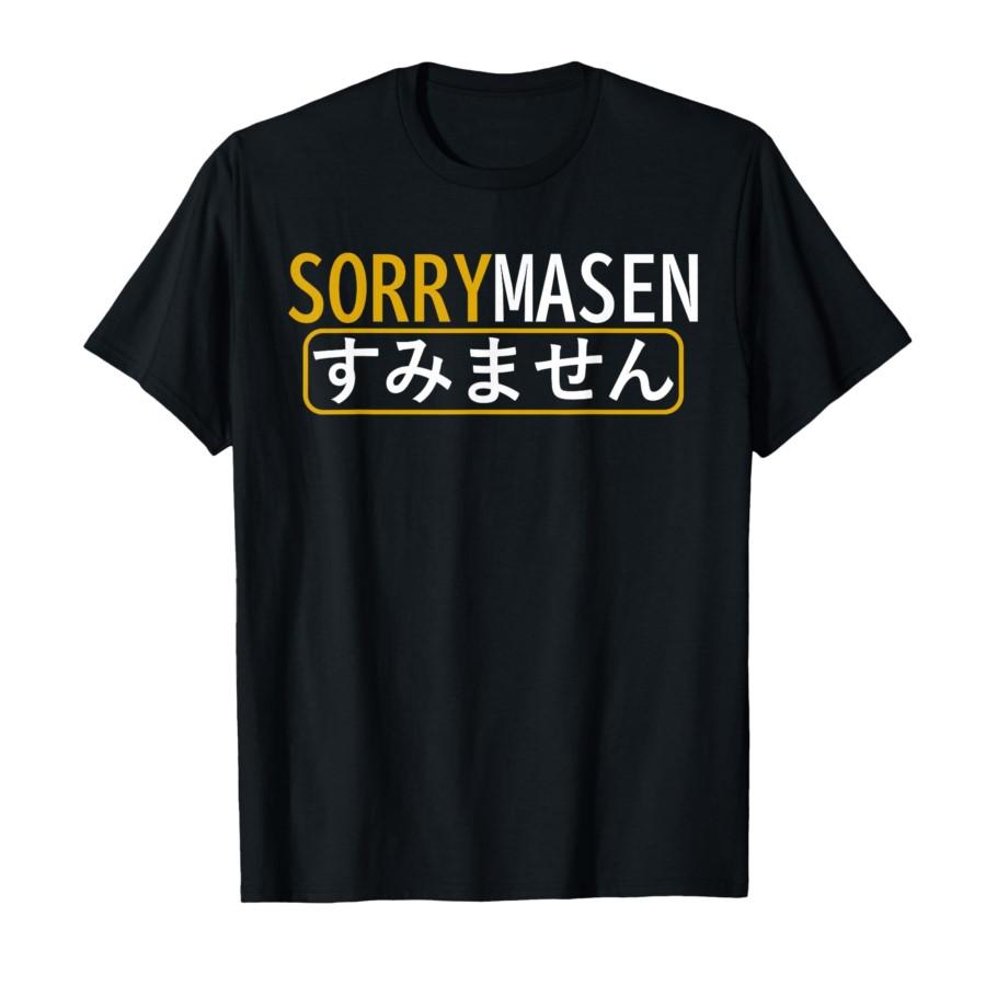 

Funny SORRYMASEN Japanese Pun – Sumimasen Sorry Japan Lover T-shirt For Men Women 100% Cotton T Shirts Short Sleeve Tops 0225... S разноцветный