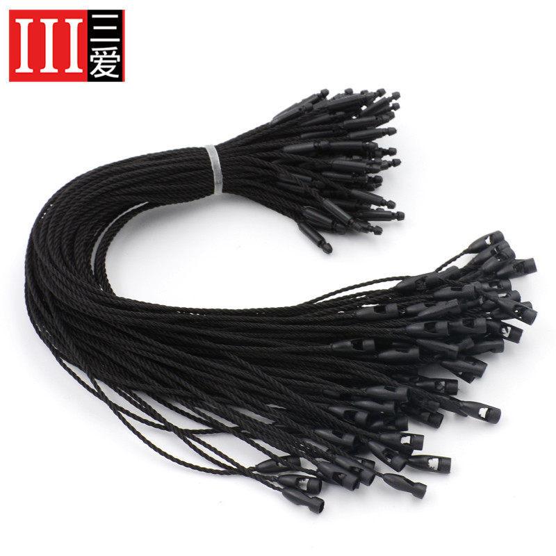

Square Tag Rope, Hanging Buckle, Color Hanging Rope, Hanging Line, Hand-Through Rope, Hanging Grain Lanyard, Clothing Label, Trademark Rope Black * bullet model [about 200 pieces per piece]