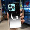 Lucky Letter Jelly Color Simple Phone Case For ZTE Blade A75 4G Soft Black Case ZTE Blade A75 4G Anti-scratch Cover