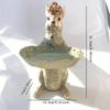 Decorative Rabbit Jewelry Dish with Ornate Tray and Crown Accent for Holding Small Items and Accessories