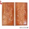 Peach Wood Door Gods Carving Pendant Ornament - Shen Tu Yu Lei Home Decoration Handicraft
