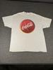 Coca-Cola Shirt Herren Extra Groß Grau Hanes Schwergewicht Grafik T-Shirt Werbung