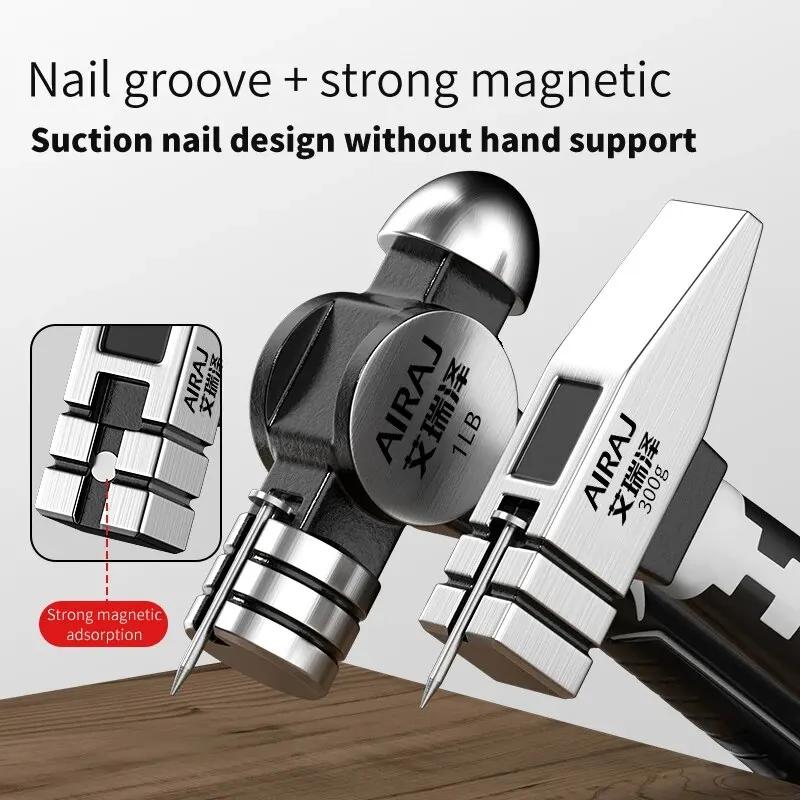 Malé kladivo Mini drápové kladivo Kladivo na hlavu Kladivo Osmihranné kladivo Multifunkční integrované kladivo na hřebíky Kladivo na hřebíky Dřevoobrábění