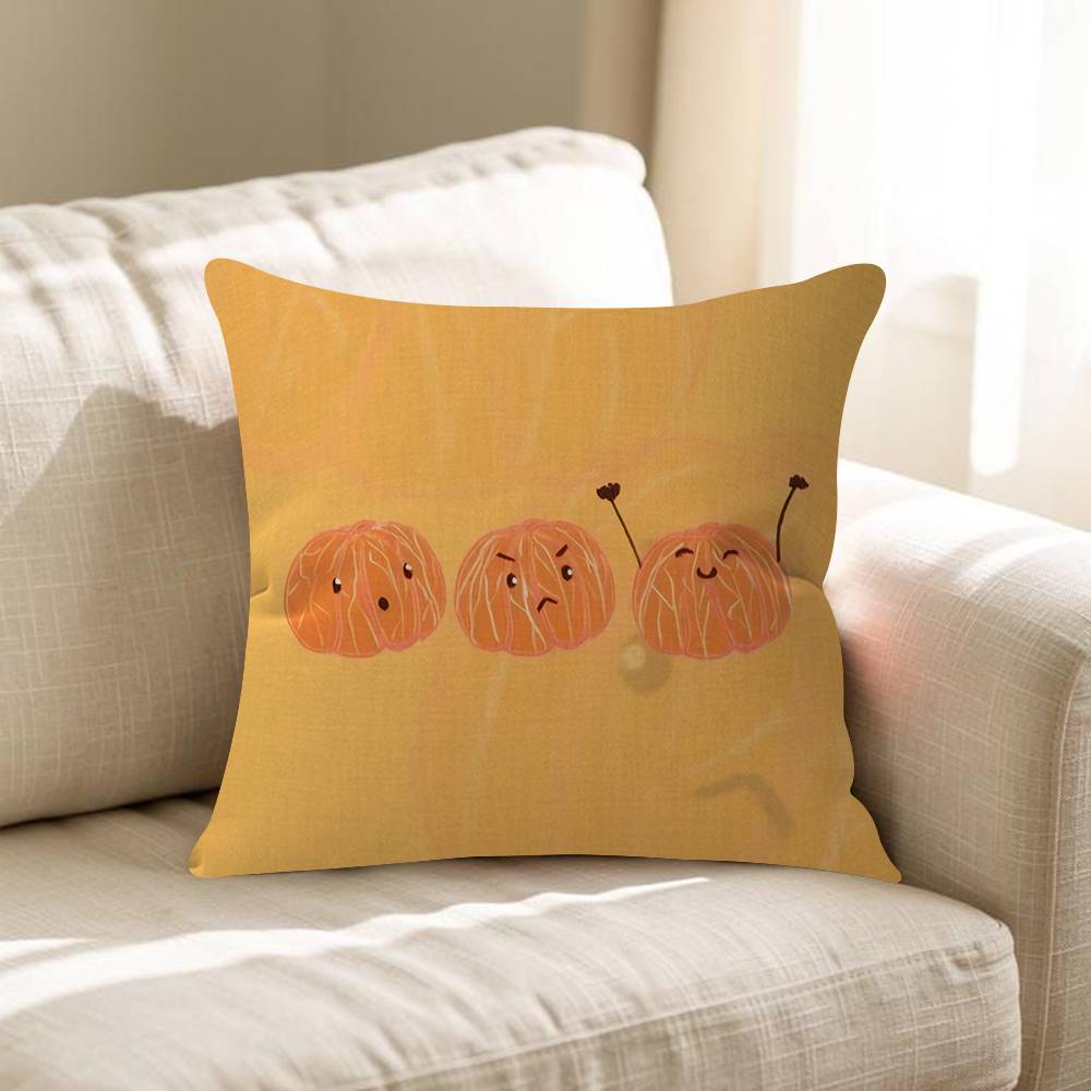 Orange Lovely All Personalized Picture Text Home Decorative Pillows Household Gifts 45x45cm
